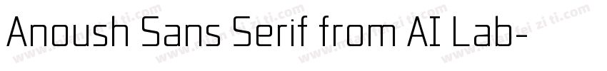 Anoush Sans Serif from AI Lab字体转换
